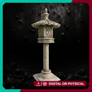 Kimonobe Lantern 8 - Asian Inspired Stone Lantern STL for DnD & Wargaming