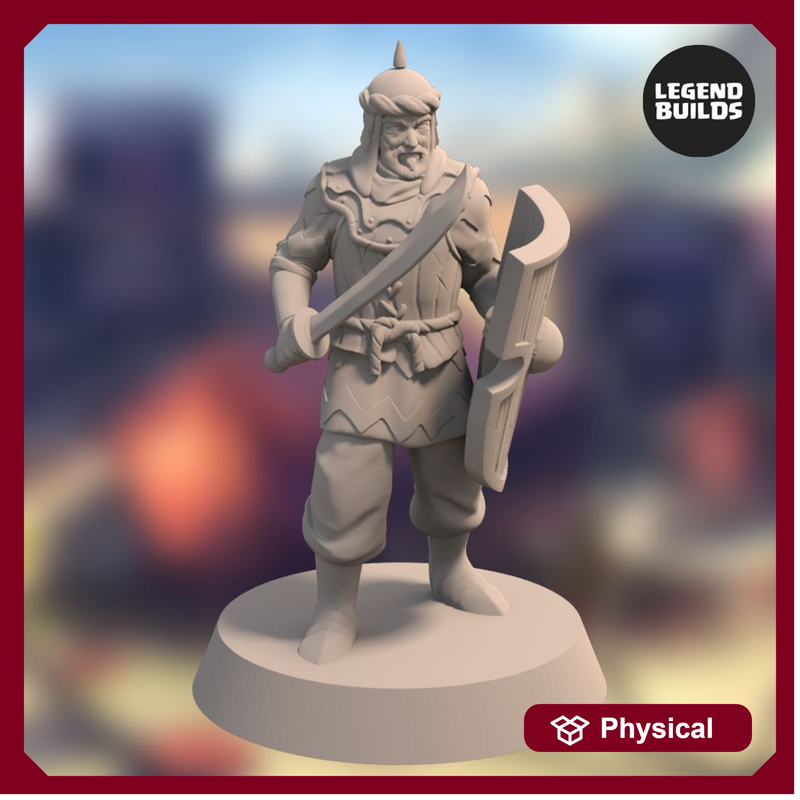 Empire of Jagrad Soldier with Sword - Pose 3 - 3D printable miniature – STL file