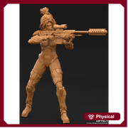 Female Sniper  | 28mm, 32mm Scales also 50mm and 100mm | Sci-Fi miniatures | Fan Art - Only-Games
