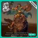 Doshret - Female Orc Warg Rider - STL only