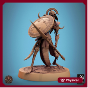 Skeleton Persian Warrior Spear and Shield | Undead Unpainted miniature DnD | 28mm, 32mm, 54mm, 75mm,100mm | Pathfinder | Rescale Miniatures - Only-Games
