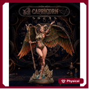 Female Angel Miniature | Capricorn Zodiac Sorceress NSFW Topless | UNPAINTED Resin DnD Pathfinder - Only-Games