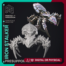 Iron Stalker - Construct -  PRESUPPORTED - Illustrated and Stats - 32mm scale