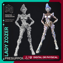 Lady Zozer - Undead Queen -  PRESUPPORTED - Illustrated and Stats - 32mm scale