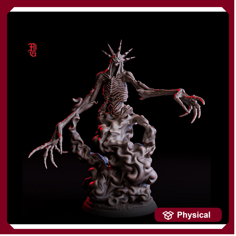 Wraith Undead, Demon Fiend, Resin Miniature | 28mm, 32mm,54mm, 75mm,100mm Scale  | Dungeons and Dragons D&D 5e Pathfinder | Flesh of Gods - Only-Games