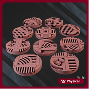 Industrial Bases 25mm x10 - Only-Games