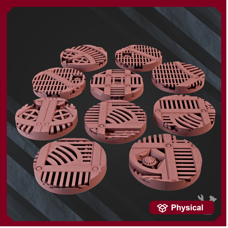 Industrial Bases 25mm x10 - Only-Games