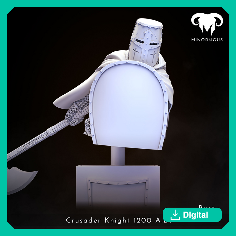 Bust - Crusader Knight 12th-13th CAD - Vigilant Sentinel
