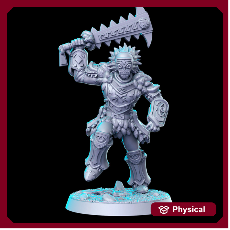 PRE-SUPPORTED Forest Warrior - 32mm - DnD