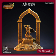 Rogue Fighter Scimitar & Treasure| 28mm,32mm Scale, 55mm, 70mm  | Resin figurine Statue Miniature | Dungeons and Dragons | Clay Cyanide | - Only-Games