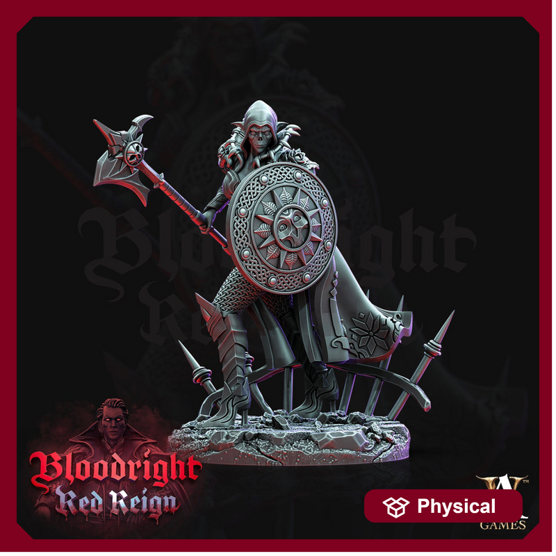 Female Vampire Fighter | 28mm, 32mm, 75mm | DnD 5e Miniature | Dungeons and Dragons | Strahd Revenloft Undead | Daughters Of Lilith | - Only-Games