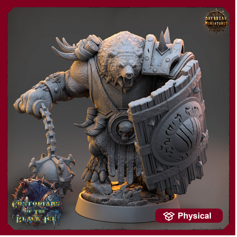 BearFolk Fighter Werebear Humanoid Scales: 5 Sizes /| D&D 5e  | Pathfinder /miniature - Only-Games