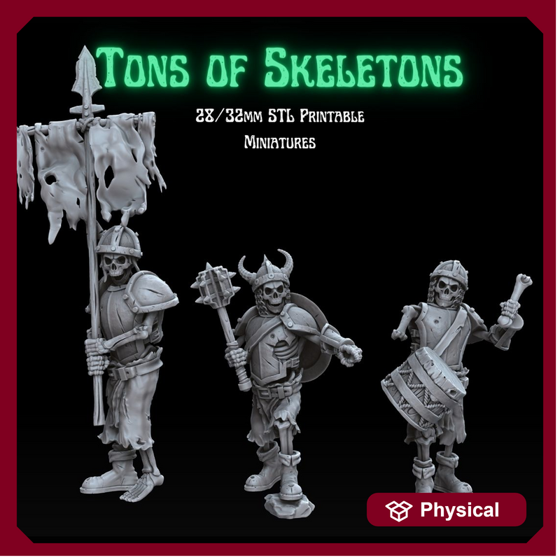 Tons of Skeletons: Heavy Equipped Skeletons Command Group