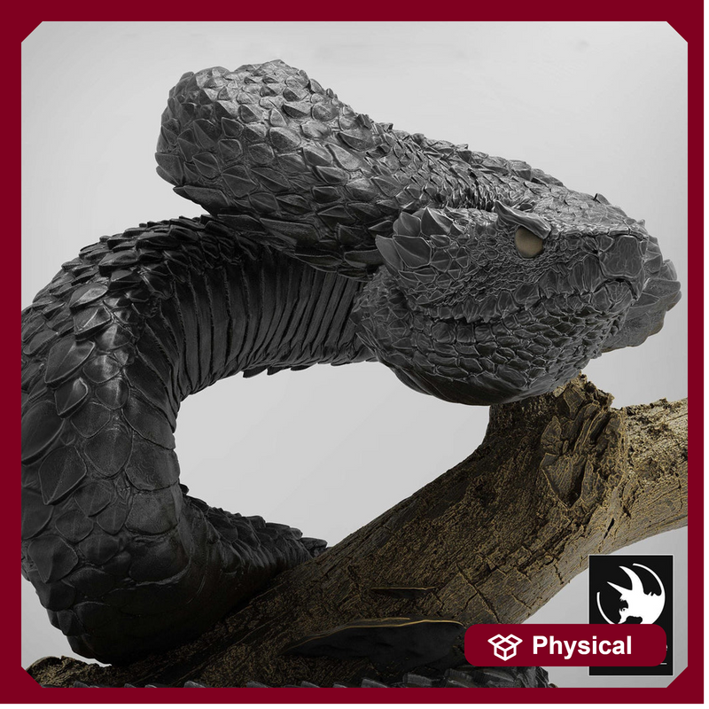 Giant Viper, Snake (4 sizes) D&D 5e Miniature | 28mm,32mm Scales (Large), Huge, Gargantuan |Resin Figure Dungeons and Dragons 5e Pathfinder - Only-Games