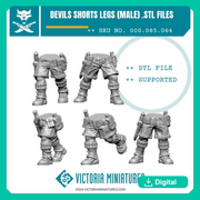 Devils Shorts Legs Male - Only-Games