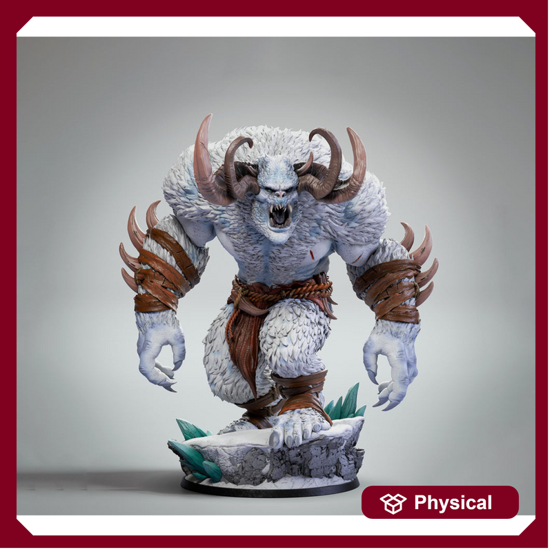 Abominable Yeti, Standard Yeti | Unpainted 4 Sizes /Scales | Fantasy Tabletop Mini -D&D 5e Pathfinder - Only-Games