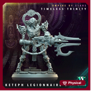 Sci-Fi Miniature Robot Legionnaire, Timeless Trinity | Base Diameter Sizes: 25mm,32mm, 50mm, 65mm,80mm | Resin Mini | Archvillain Games - Only-Games