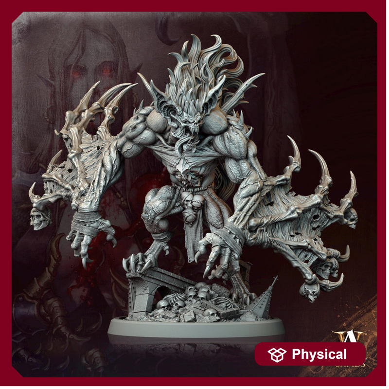 Vampire monstrosity, Demon (4 sizes) | 30mm,40mm,50mm,75mm Bases | Undead Dungeons and Dragons 5e Miniatures | Pathfinder | - Only-Games
