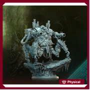 Sci-Fi Heavy Machine with Rotting Flesh,Death Demon Mini | 32mm, 40mm, 50mm, 60mm 80mm BASE SIZES | Resin Unpainted | Sci-fi - Only-Games