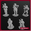 10 & 15mm Soviet Infantry with RPG-18s (10 models)