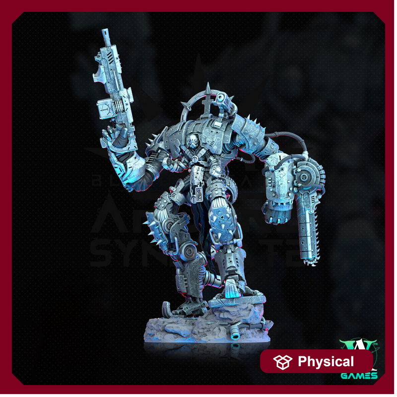 Sci-Fi Heavy Battle Mech Knight Miniature | SpellJammer | 25mm, 32mm, 40mm, 50mm, 75mm BASE SIZES | Resin Mini Unpainted |Archvillain Games - Only-Games