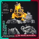 Ill Formed Scraps - 4 Scrap Monsters - PRESUPPORTED - Illustrated and Stats - 32mm scale