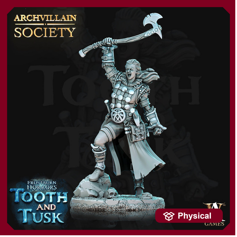 Human Female Fighter Ranger | 28mm, 32mm, 75mm Scales | Dungeons and Dragons DnD 5e figure| Pathfinder | Archvillain Games - Only-Games