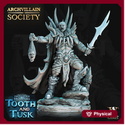 Human Male Barbarian Path of the Zealot | 28mm, 32mm,54mm,75mm,100m Scales |Dungeons and Dragons DnD 5e figure| Pathfinder|Archvillain Games - Only-Games