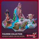 FIGURINE COLLECTION / ADVENTURES ON VACATION / 4 PIECES