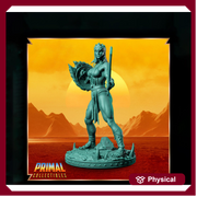 Human Female Fighter, Gladiator, Barbarian, PC / NPC Unpainted D&D 5e | 28mm,32mm,54mm,75mm,100mm Scales Dungeons and Dragons | Pathfinder - Only-Games