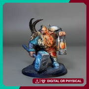 Dwarf Lord (STL, Presupported) – 32mm & 75mm - Only-Games