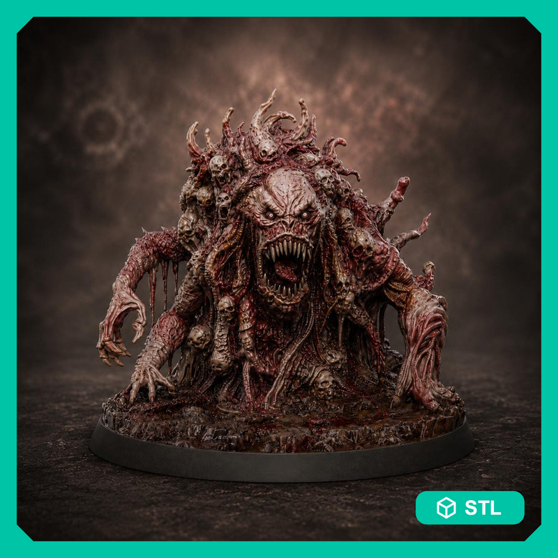 Flesh Abomination Digital STL Miniature, Vorrask Horror Boss, PaintedOrNot Original Monster for DnD 5E - Only-Games