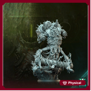 Sci-Fi Heavy Machine with Rotting Flesh,Death Demon Mini | 32mm, 40mm, 50mm, 60mm 80mm BASE SIZES | Resin Unpainted | Sci-fi - Only-Games