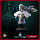 Drow Warlord bust pre-supported