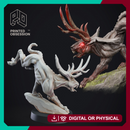 Jackalope - Cryptid - PRESUPPORTED - 32mm Scale
