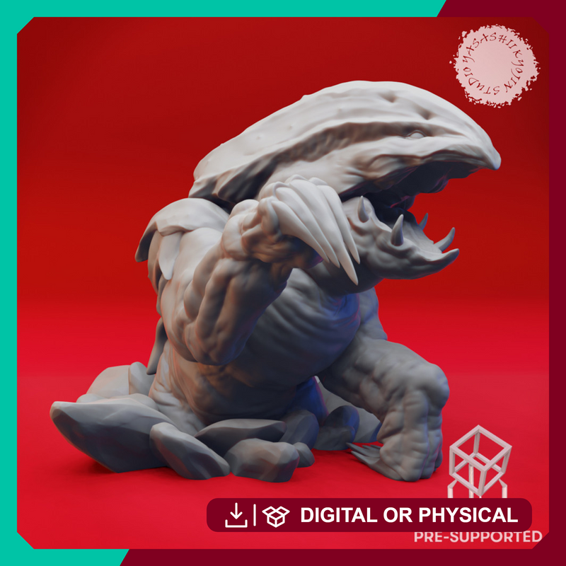 Bursting Bulette - Book of Beasts - Tabletop Miniature (Pre-Supported)