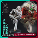 Raksha - Tabaxi Caravan - PRESUPPORTED - 32mm Scale - Illustrated & Stats