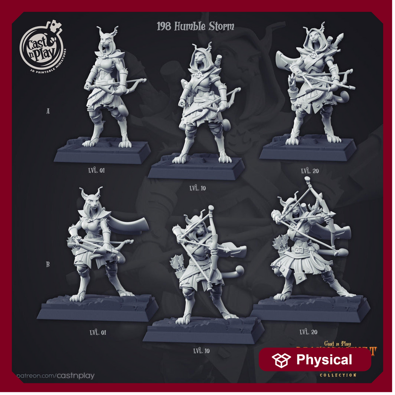 Tabaxy Sharpshooter Ranger - | 28mm and 32mm Scale | Player Character Miniature | Dungeons and Dragons | Pathfinder Miniatures | Figurine | - Only-Games