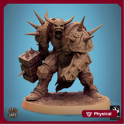 Orc Fighter Barbarian Battle Hammer, Half-Orc | Unpainted Scales: 28mm,32mm ,,54mm,75mm,100mm  Megaboss | Dungeons & Dragons 5e |Pathfinder - Only-Games
