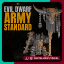 Evil Dwarf Army Standard Bearer 28mm