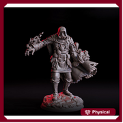 Human Artificer Dark Cloak Alchemist PC/ NPC Mini | 5 Sizes /Scale | Dungeons and Dragons - Only-Games