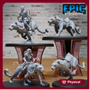 Dark Elf Panther Mount Rider Set