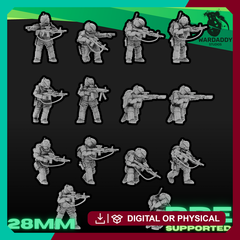 Sci-Fi Future Mercs- Recon Squad (28mm)