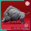 Giant Boar - Tabletop Miniature (Pre-Supported)
