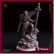 Undead Death Knight, Shadow Overlord | 28mm, 32mm, 75mm Scale Resin Miniature | Flesh of Gods | Dungeons and Dragons | - Only-Games