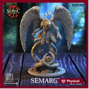 Angel Werewolf Deity - | 90mm -- 28mm/32mm Scale |  Resin Miniature | Dungeons and Dragons | Pathfinder | Figure for Painting - Only-Games