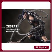 Human Female Fighter, Monk Spike Chain Weapon PC / NPC Unpainted D&D 5e | 28mm,32mm,54mm,75mm,100mm | Pathfinder| - Only-Games