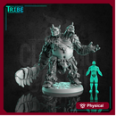 (L 0060) Male ettin monster creature barbarian with a club (Large)