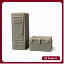Metal chest and locker