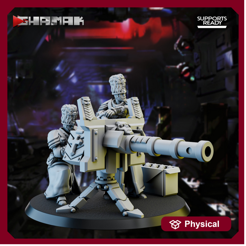 Firstborn Automatic Cannon heavy weapon team